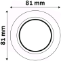 Avide ABGU10F-N-B podhľadové svietidlo - kruh normál čierny