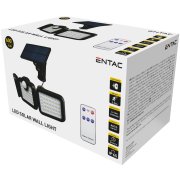 ENTAC Svietidlo nástenné 15W SMD solárne-3 hlavy s odním.pohyb.senzorom